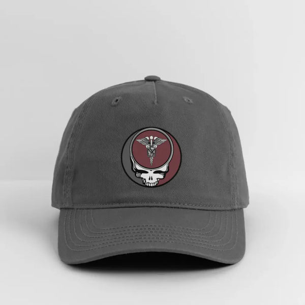 US Army Medical Service Grateful Dead Stealie Dad Hat - charcoal