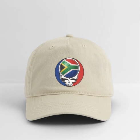 2026 South Africa World Cup Grateful Dead Stealie Dad Hat - khaki