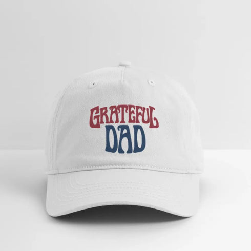 Grateful Dad Hat - white