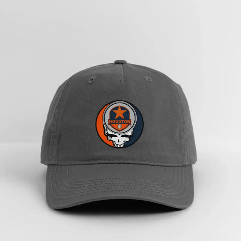 Houston Astros Grateful Dead Stealie Dad Hat - charcoal