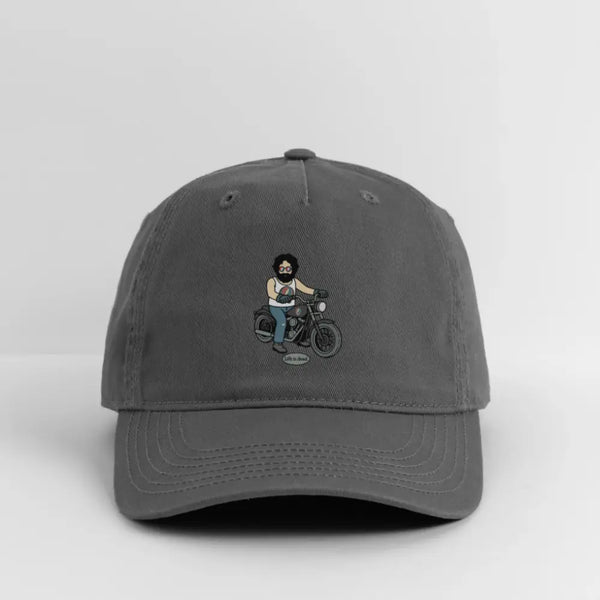 Life is dead. Jerry's Hog Grateful Dead Stealie Dad Hat - charcoal