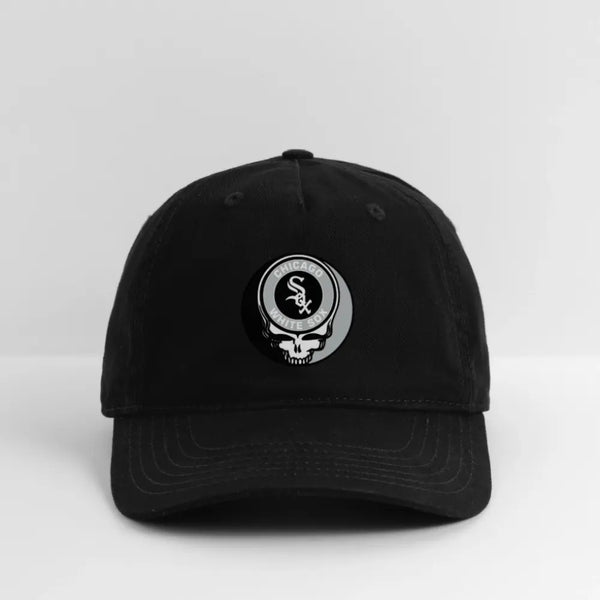 Chicago White Sox Grateful Dead Stealie Dad Hat - black