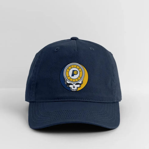 Indiana Pacers Grateful Dead Stealie Dad Hat - navy