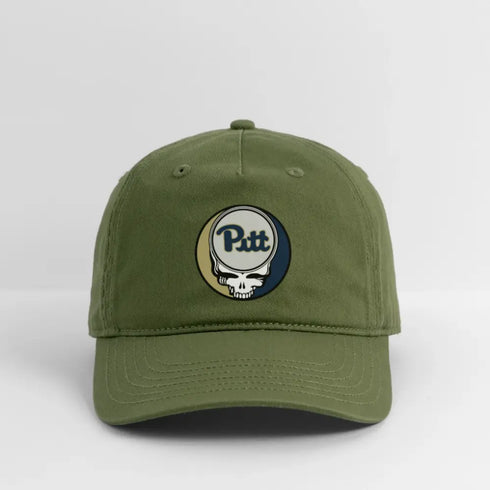 University of Pittsburgh Stealie Grateful Dead Stealie Dad Hat - olive green