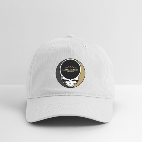 Centre Street Stealie Grateful Dead Dad Hat - white