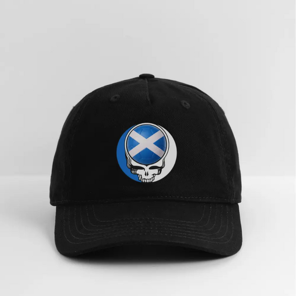 2026 Scotland World Cup Grateful Dead Stealie Dad Hat - black