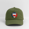 South Dakota Map Stealie Grateful Dead Dad Hat - olive green