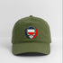 South Dakota Map Stealie Grateful Dead Dad Hat - olive green