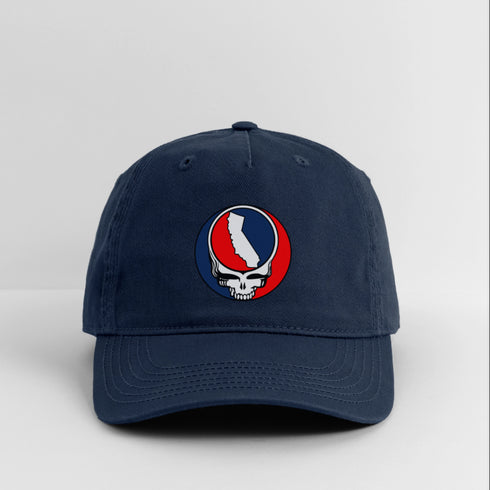 Florida Map Stealie Grateful Dead Dad Hat - navy