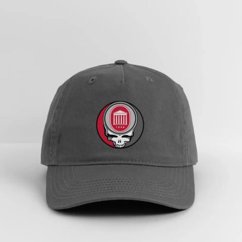 Ole Miss Lyceum Grateful Dead Stealie Dad Hat - charcoal