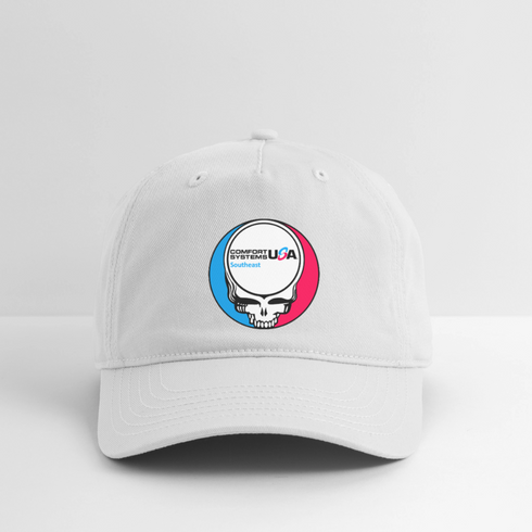 Comfort Systems Stealie Grateful Dead Dad Hat - white