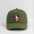 Idaho Map Stealie Grateful Dead Dad Hat - olive green