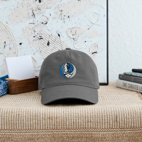 Dallas Mavericks Grateful Dead Stealie Dad Hat - charcoal