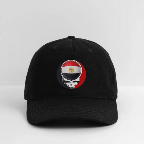 2026 Egypt World Cup Grateful Dead Stealie Dad Hat - black