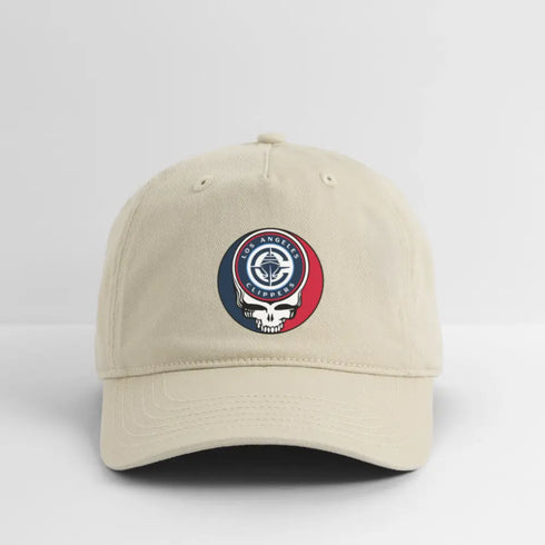 Los Angeles Clippers Grateful Dead Stealie Dad Hat - khaki