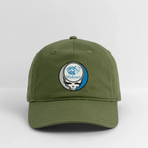 Widener University Grateful Dead Stealie Dad Hat - olive green
