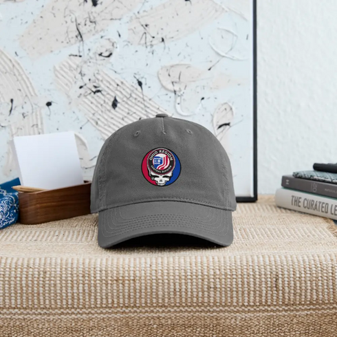 Ohio Region Ski Patrol Grateful Dead Stealie Dad Hat - charcoal