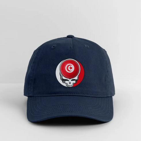 2026 Tunisia World Cup Grateful Dead Stealie Dad Hat - navy
