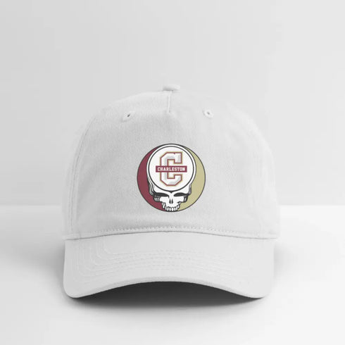 College of Charleston Grateful Dead Stealie Dad Hat - white