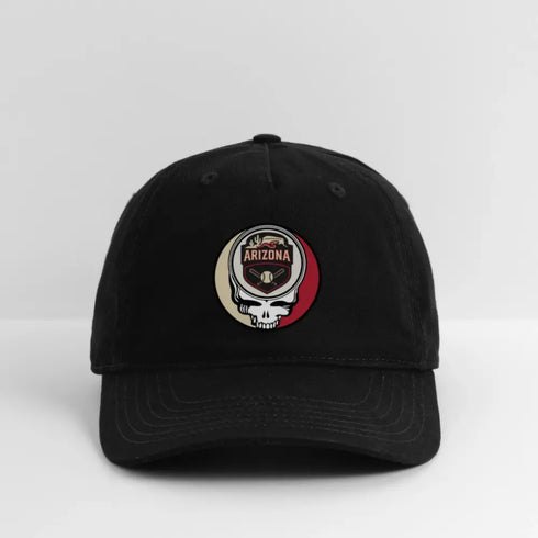 Arizona Diamondbacks Grateful Dead Stealie Dad Hat - black