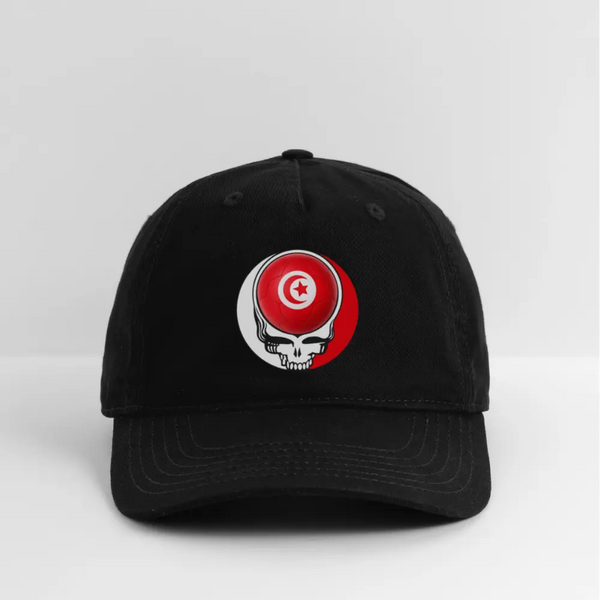2026 Tunisia World Cup Grateful Dead Stealie Dad Hat - black