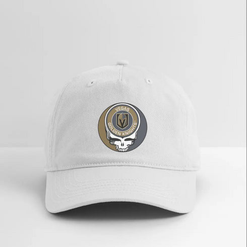 Las Vegas Golden Knights Grateful Dead Stealie Dad Hat - white