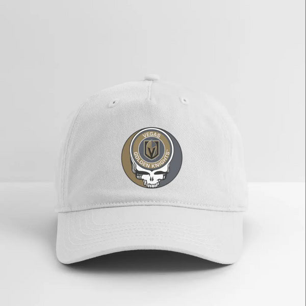 Las Vegas Golden Knights Grateful Dead Stealie Dad Hat - white
