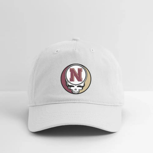 Newburyport High School Grateful Dead Stealie Dad Hat - white