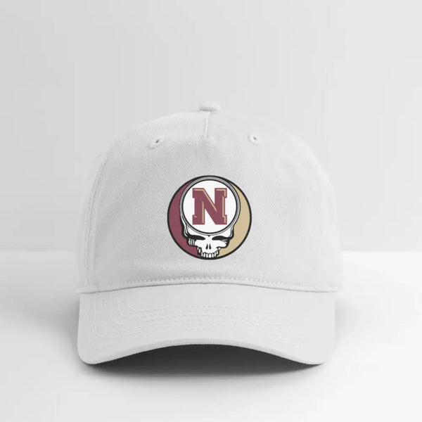 Newburyport High School Grateful Dead Stealie Dad Hat - white