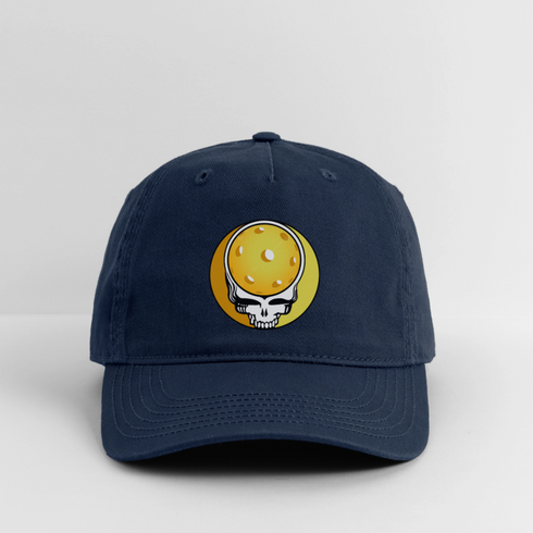 Pickleball Stealie Grateful Dead Dad Hat - navy