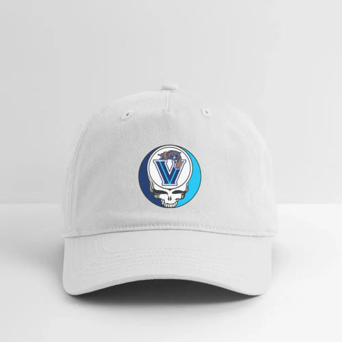 Villanova University Grateful Dead Stealie Dad Hat - white