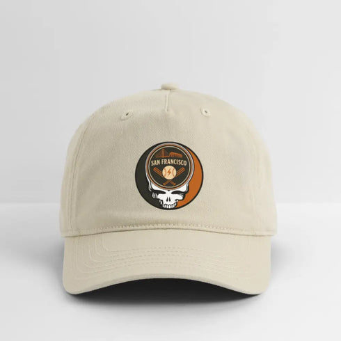 San Francisco Giants Grateful Dead Stealie Dad Hat - khaki