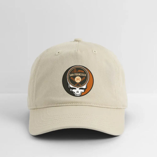 San Francisco Giants Grateful Dead Stealie Dad Hat - khaki