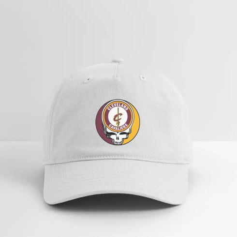 Cleveland Cavaliers Grateful Dead Stealie Dad Hat - white