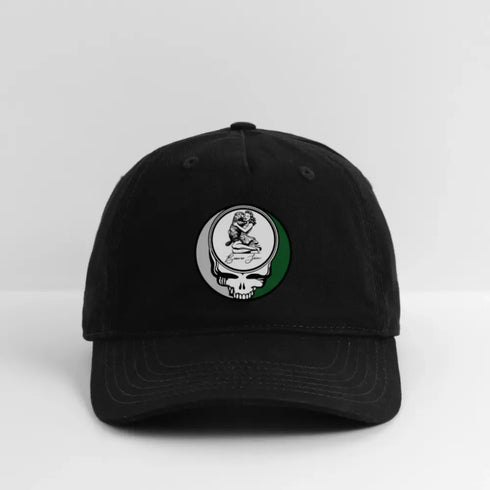 Beaver Jam Stealie Grateful Dead Dad Hat - black