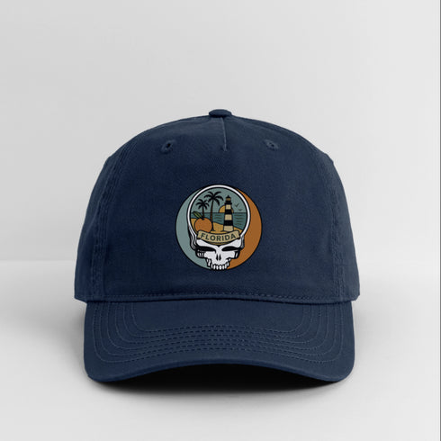 Florida Stealie Grateful Dead Dad Hat - navy
