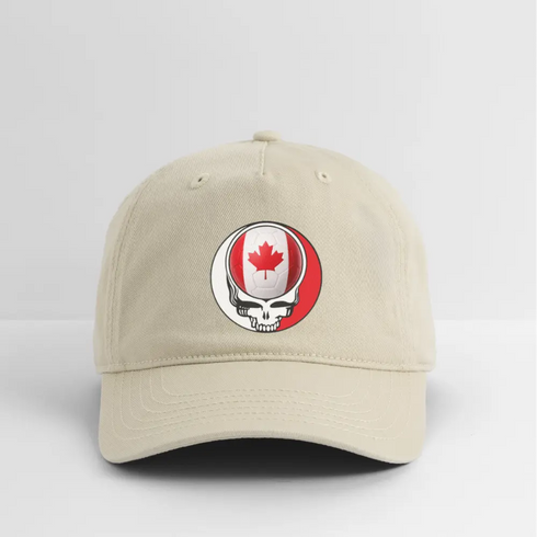2026 Canada World Cup Grateful Dead Stealie Dad Hat - khaki