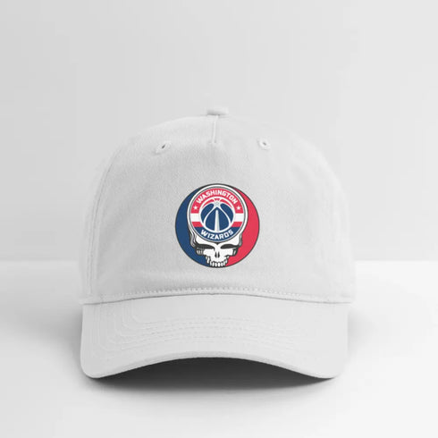 Washington Wizards Grateful Dead Stealie Dad Hat - white