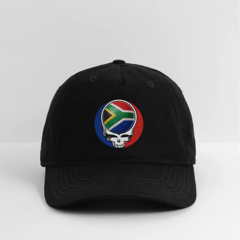 2026 South Africa World Cup Grateful Dead Stealie Dad Hat - black