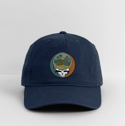 California Stealie Grateful Dead Dad Hat - navy
