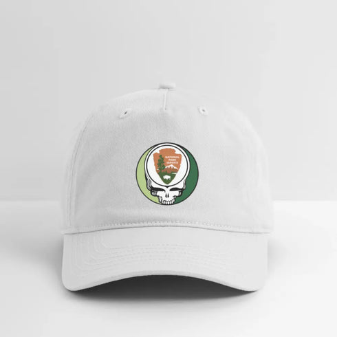 National Park Service Grateful Dead Stealie Dad Hat - white