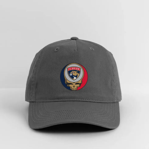 Florida Panthers Stealie Grateful Dead Stealie Dad Hat - charcoal