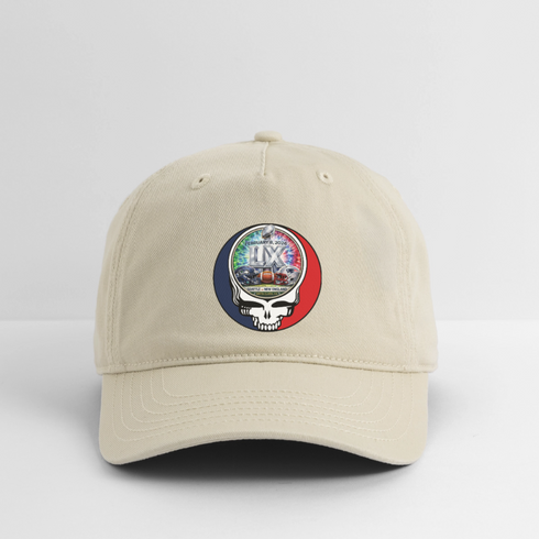 Big Game 2026 Helmets Stealie Grateful Dead Stealie Dad Hat - khaki
