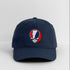Vermont Map Stealie Grateful Dead Dad Hat - navy