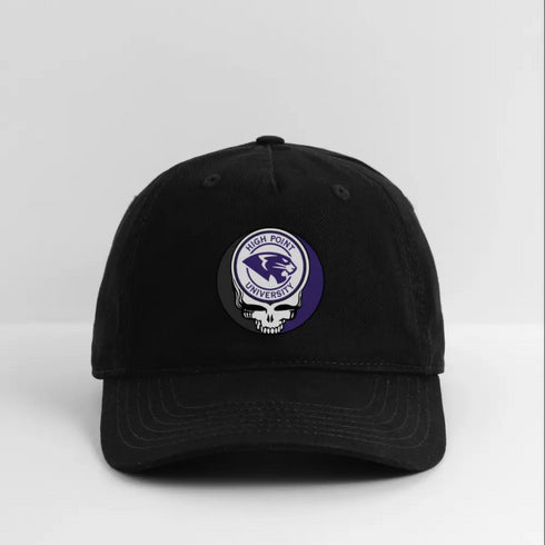 High Point University Stealie Grateful Dead Dad Hat - black