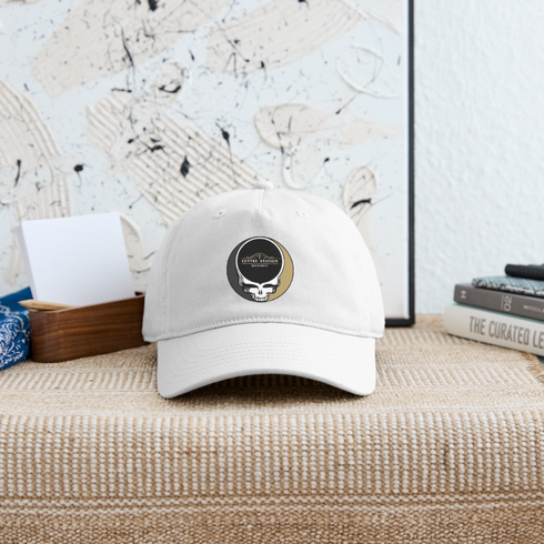 Centre Street Stealie Grateful Dead Dad Hat - white