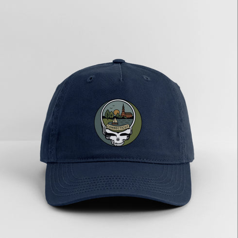 Connecticut Stealie Grateful Dead Dad Hat - navy