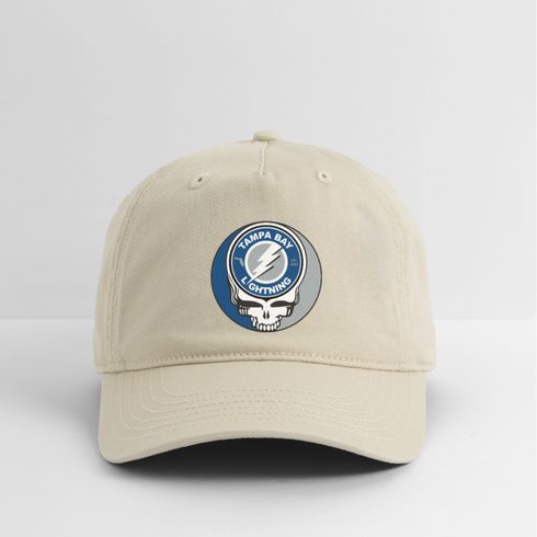 Tampa Bay Lightning Grateful Dead Stealie Dad Hat - khaki