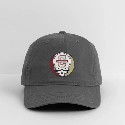 College of Charleston Grateful Dead Stealie Dad Hat - charcoal