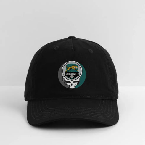 Jacksonville Jaguars Grateful Dead Stealie Dad Hat - black